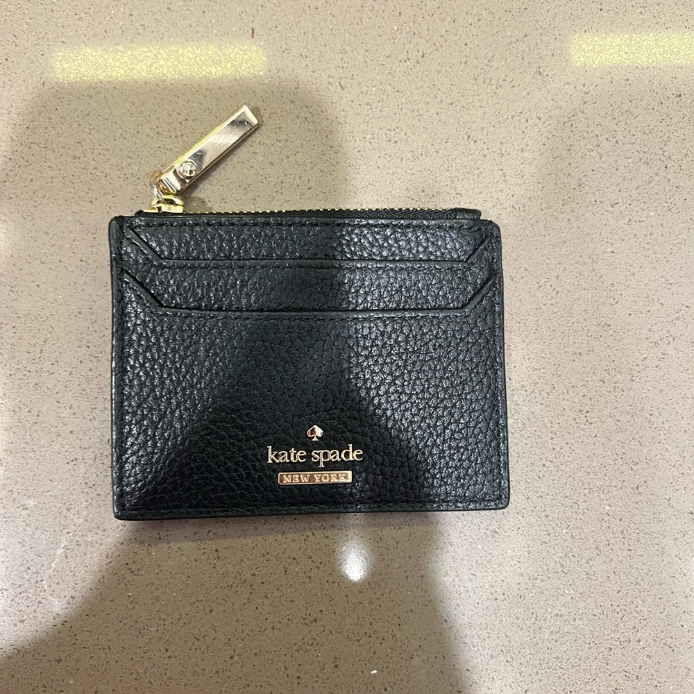 Kate Spade Black Leather Card Wallet